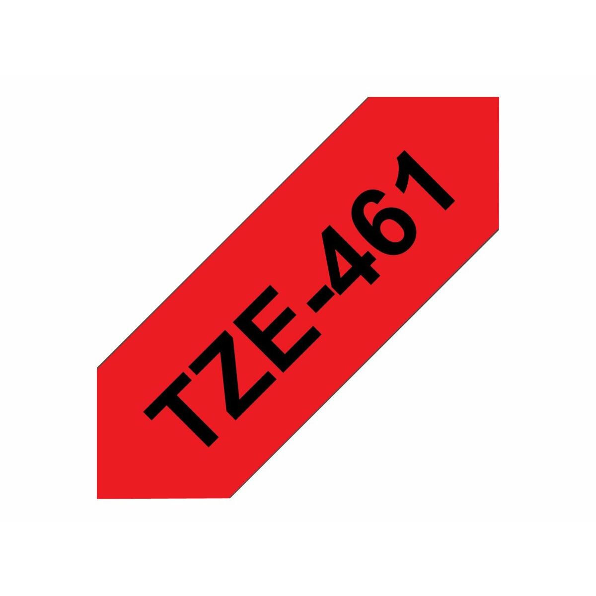 BROTHER P-TOUCH TZE-461 noir sur rouge 36mm
