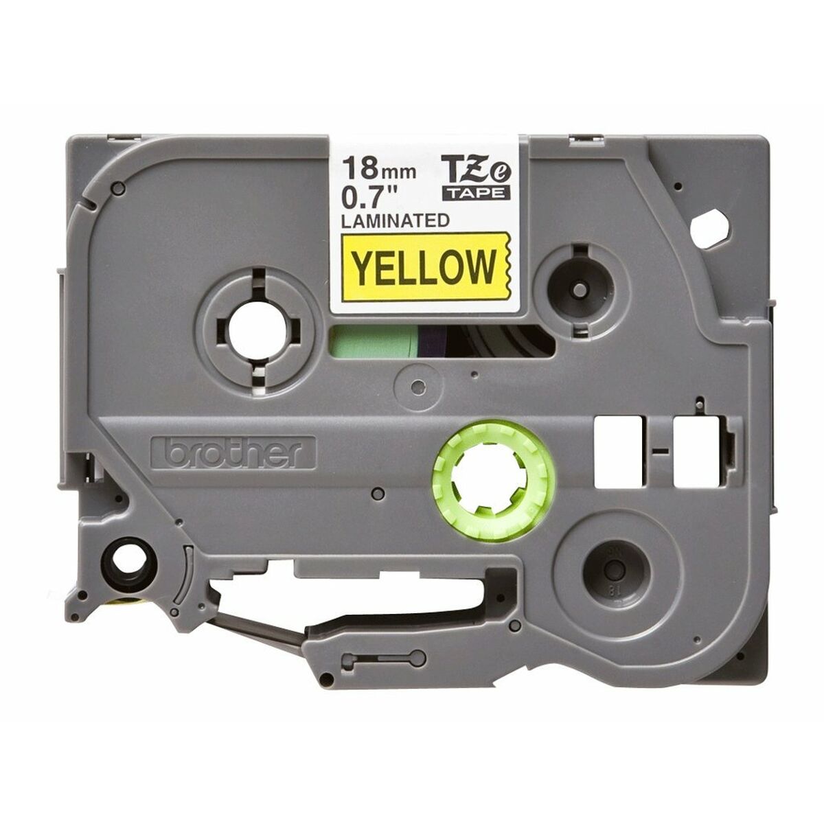 BROTHER P-TOUCH TZE-641 noir sur jaune  18mm