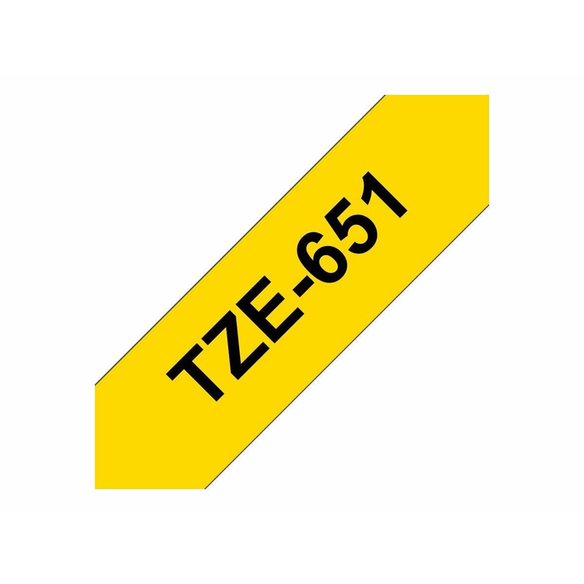 Tape/24mm black on yellow f P-Touch TZE