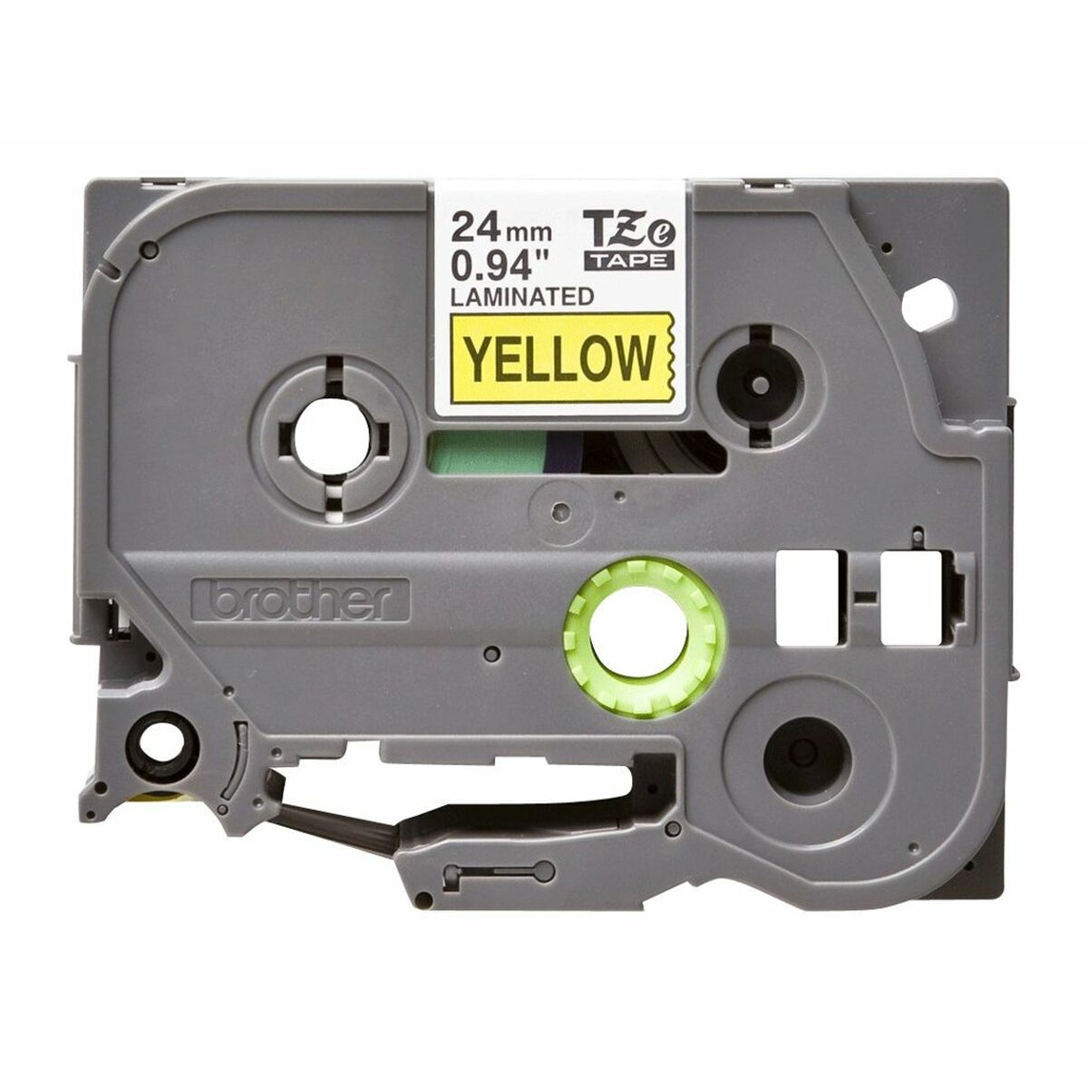 Tape/24mm black on yellow f P-Touch TZE