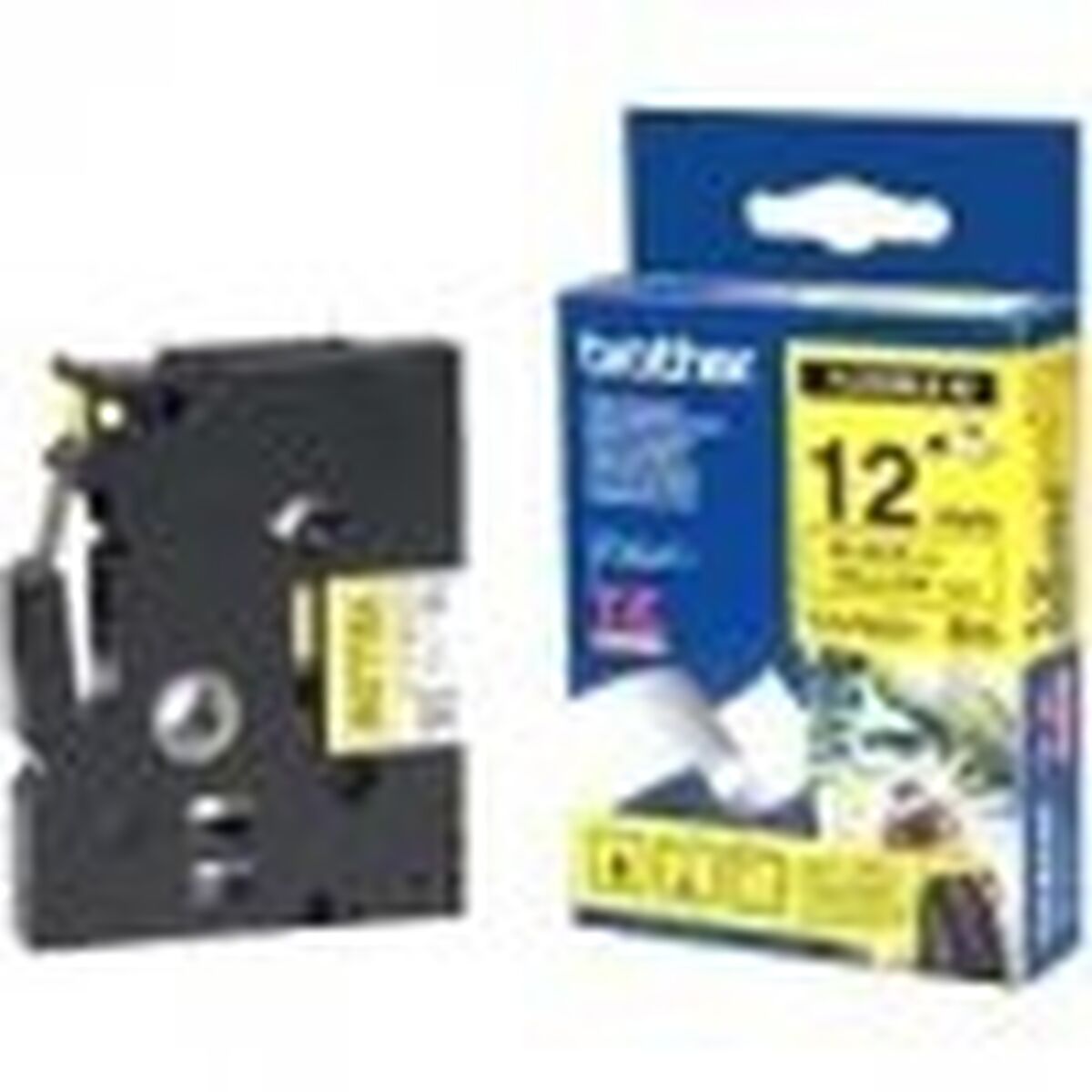 BROTHER P-TOUCH TZE-FX631 noir sur jaune  12mm