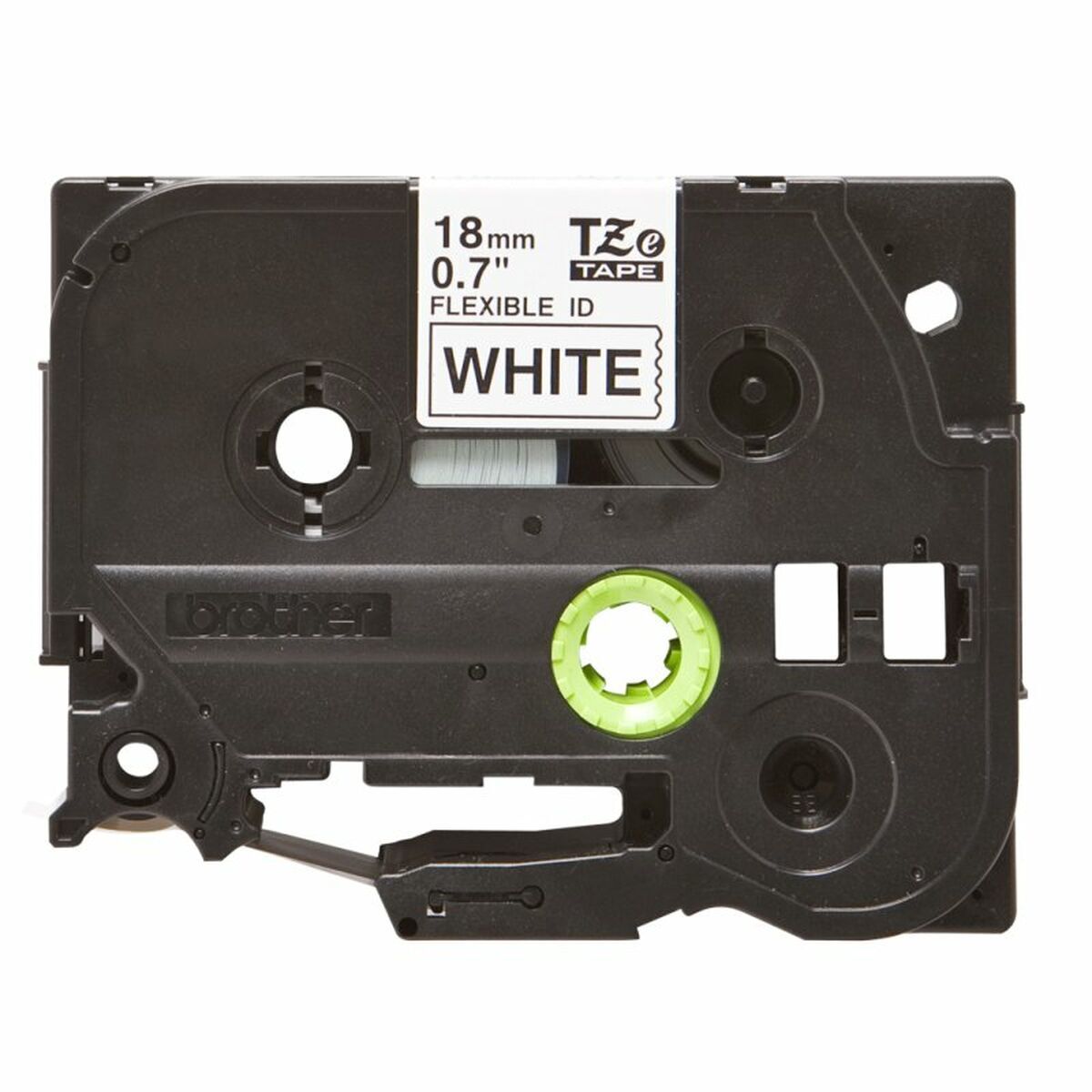 BROTHER P-TOUCH TZE-FX241 noir sur blanc 18mm