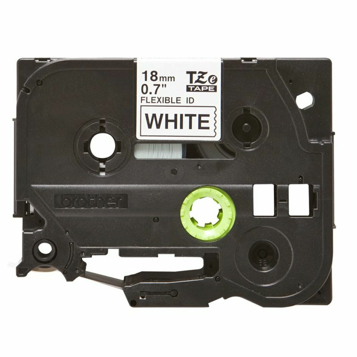 BROTHER P-TOUCH TZE-FX241 noir sur blanc 18mm