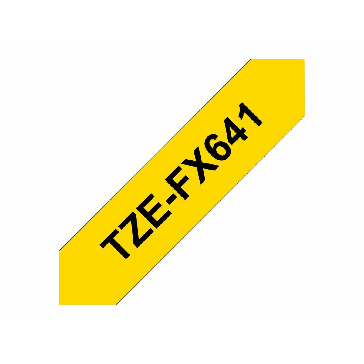 BROTHER P-TOUCH TZE-FX641 noir sur jaune  18mm