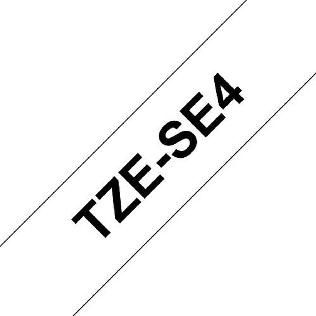 BROTHER P-TOUCH TZE-SE4noir sur security blanc textile 18