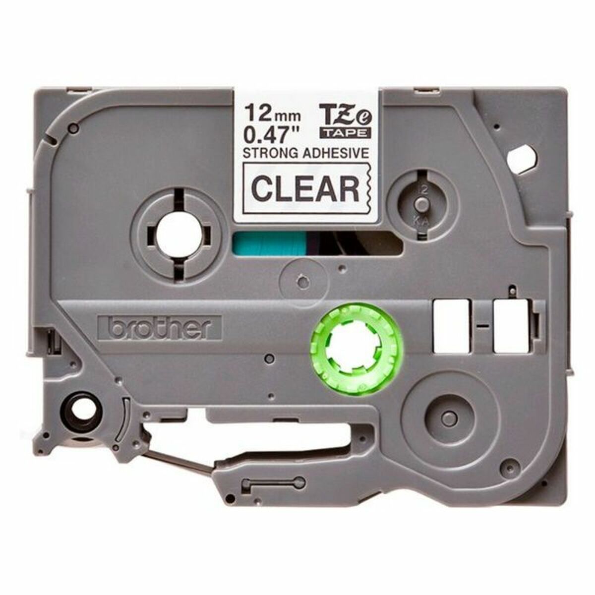 BROTHER P-TOUCH TZE-S131 noir sur clear 12mm extra gluant