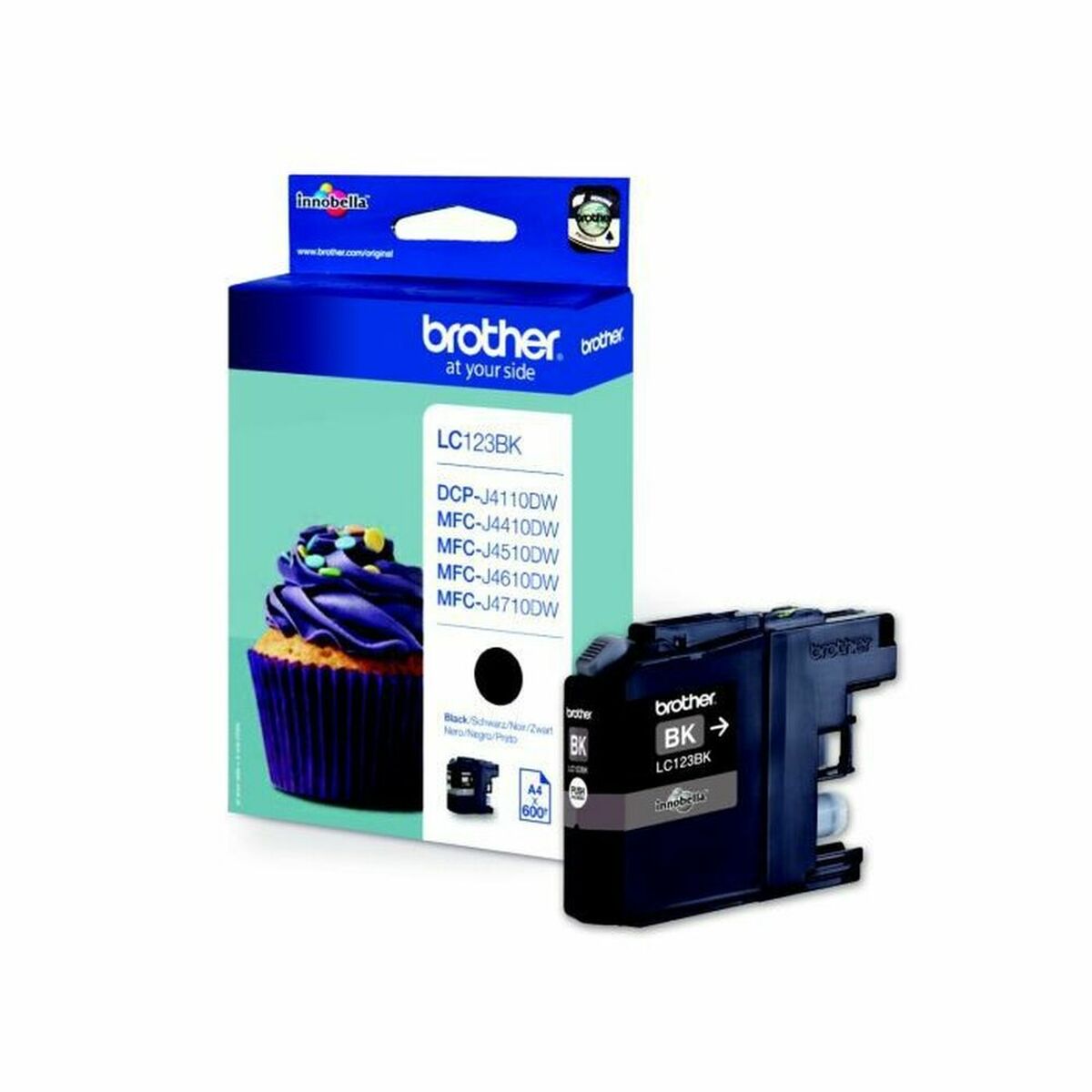 BROTHER LC-123 cartouche dencre noir haute capacité 600 pages pack de 1