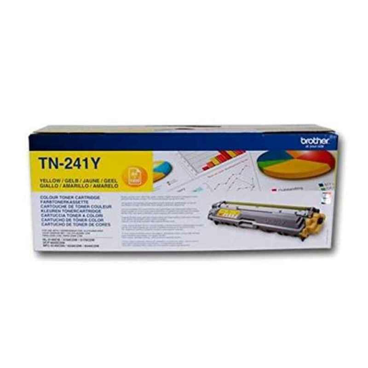 BROTHER TN241Y HL-3140CW/3150CDW/3170CDW cartouche de toner jaune capacité standard 1.400 pages pack de 1
