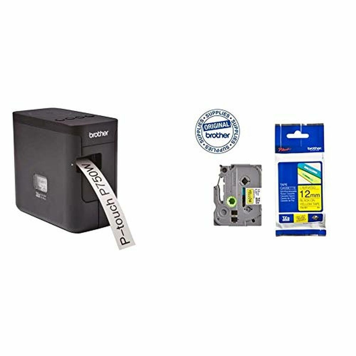 Brother PT-P750W imprimante pour étiquettes 180 x 180 DPI 30 mm/sec Avec fil &sans fil HSE/TZe Wifi