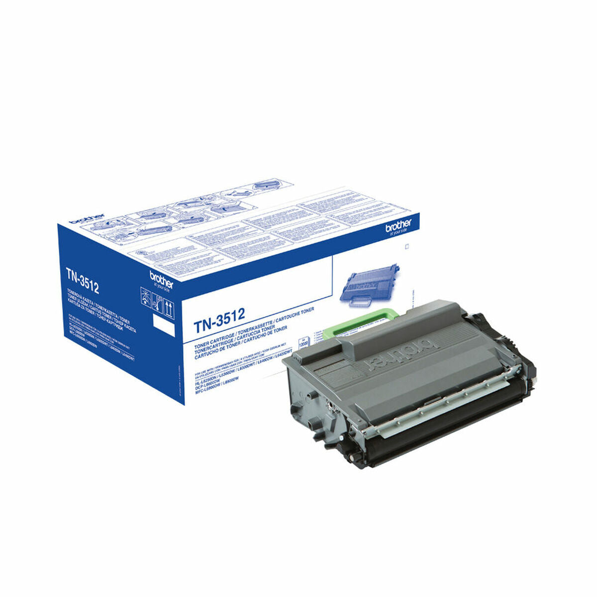 BROTHER TN3512 Cartouche d encre Noir Super Haut Rendement