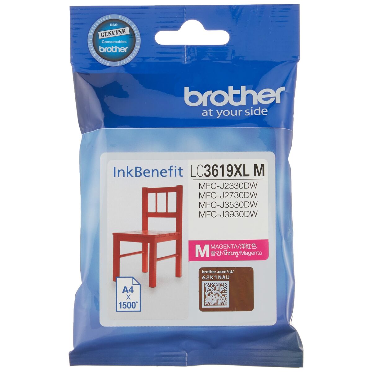 Brother LC-3619XLM cartouche d'encre 1 piece(s) Original Magenta
