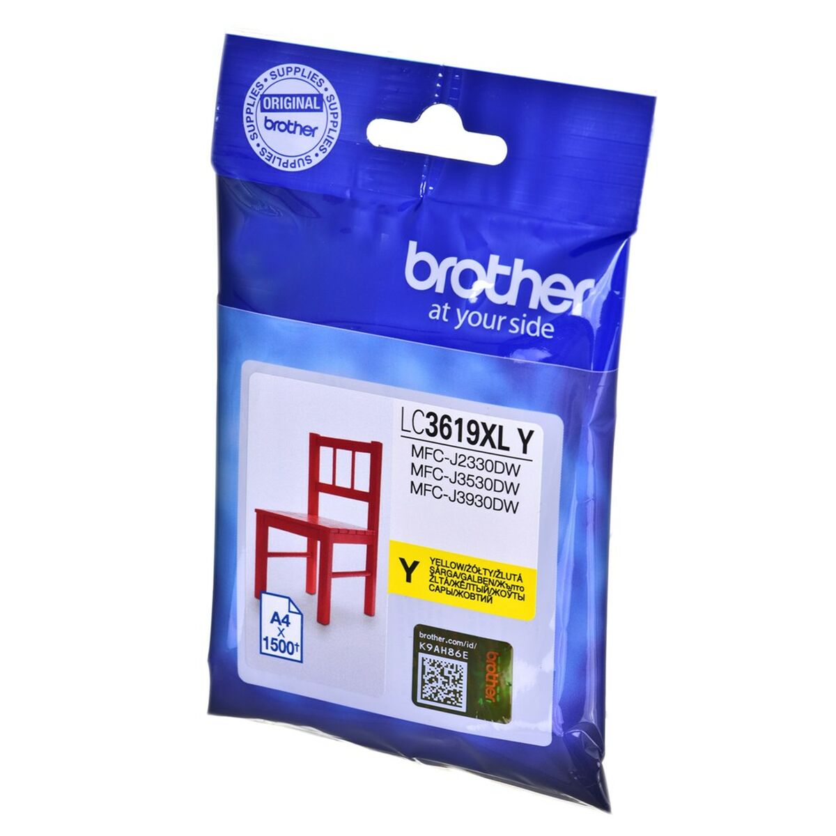 Brother LC-3619XLY cartouche d'encre 1 piece(s) Original Jaune