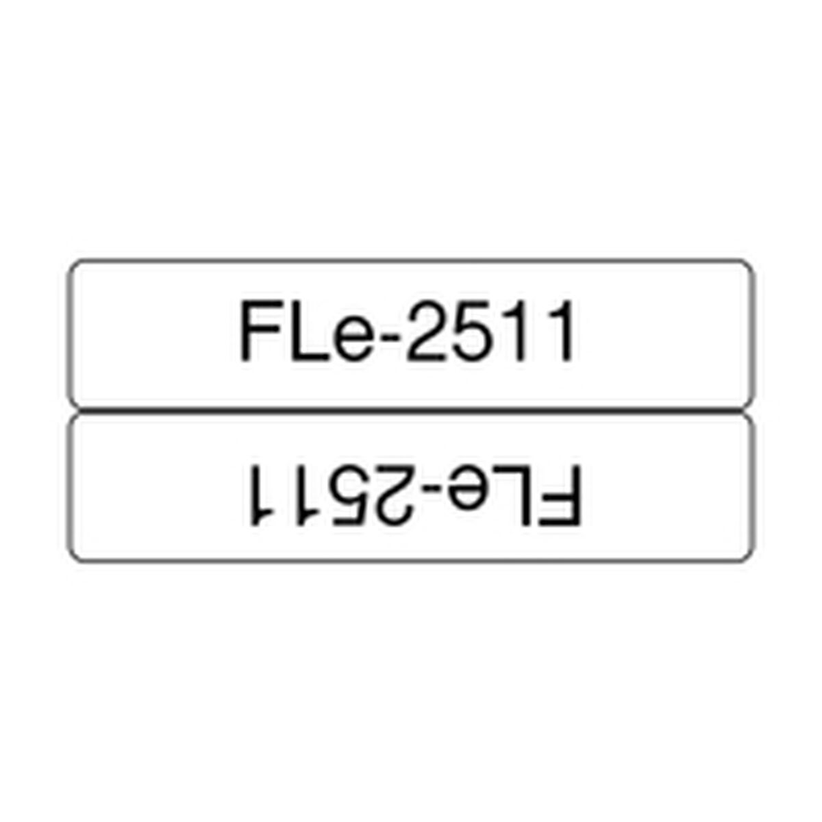 BROTHER FLe-2511 Black on White Flag Tape for Brother P-touch D800W P900W P950NW
