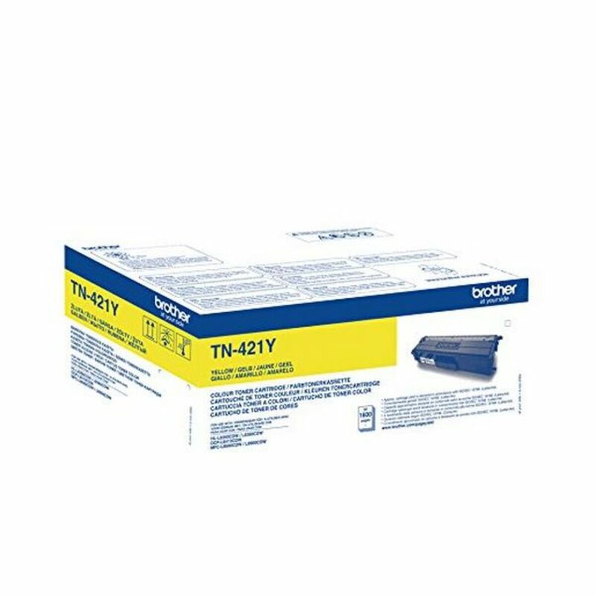 BROTHER TN421Y Toner Cartouche Jaune 1.800 pages pour Brother HL-L8260CDW, L8360CDW