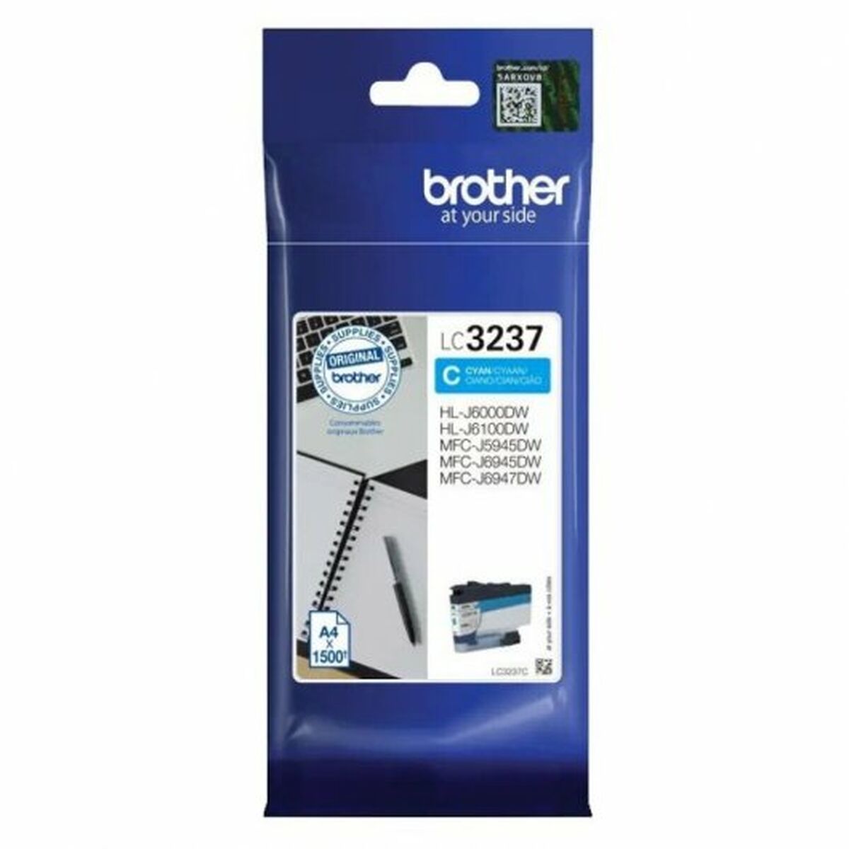 BROTHER LC-3237C Cyan Ink 1500 pages