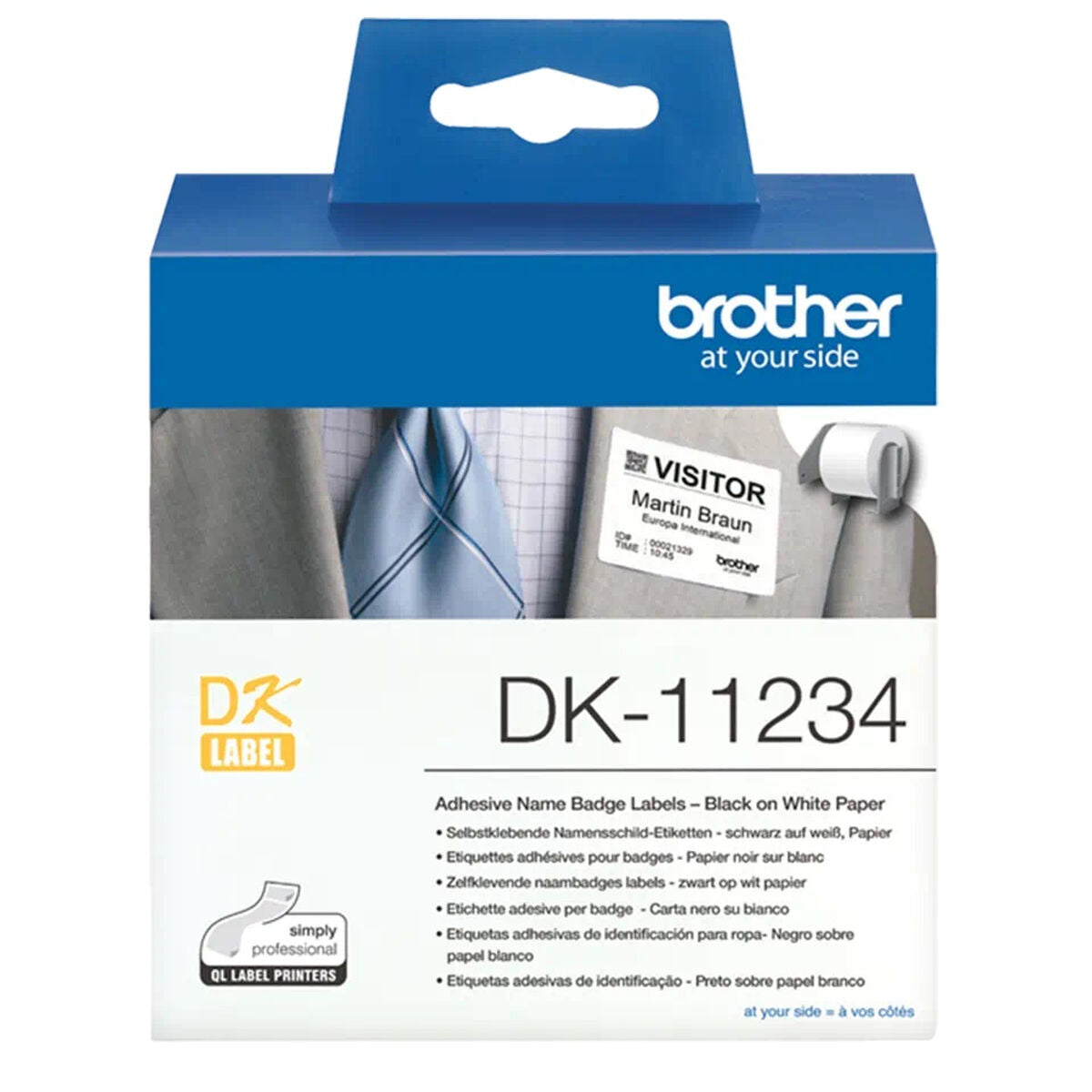 Badge label 260pc/rol 60X86MM