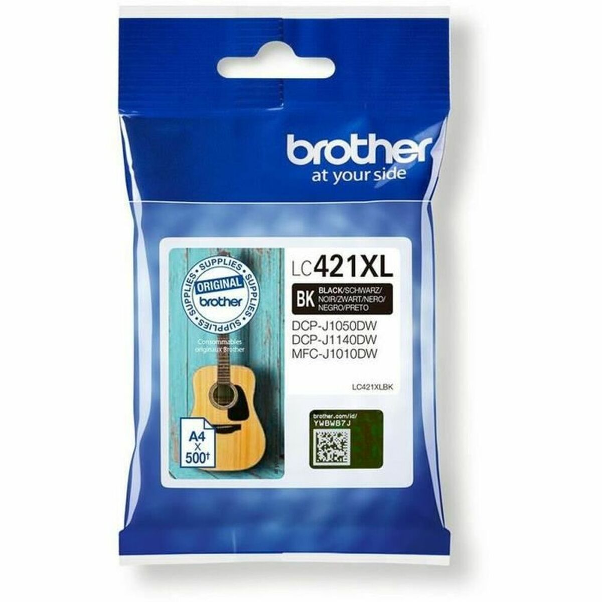 BROTHER 500-page high capacity Black ink cartridge for DCP-J1050DW MFC-J1010DW and DCP-J1140DW