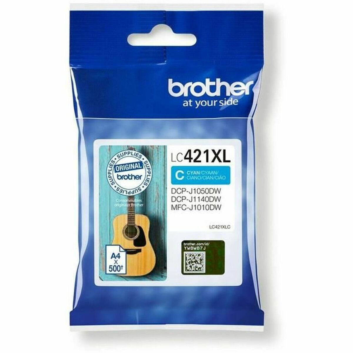BROTHER 500-page high capacity Cyan ink cartridge for DCP-J1050DW MFC-J1010DW and DCP-J1140DW