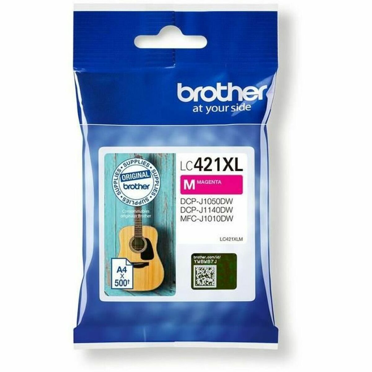 BROTHER 500-page high capacity Magenta ink cartridge for DCP-J1050DW MFC-J1010DW and DCP-J1140DW