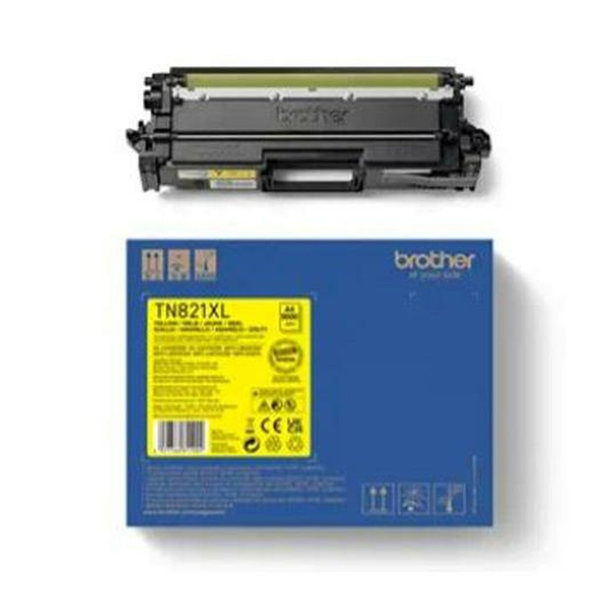 BROTHER TN-821XXLY Ultra High Yield Yellow Toner Cartridge for EC Prints 12000 pages