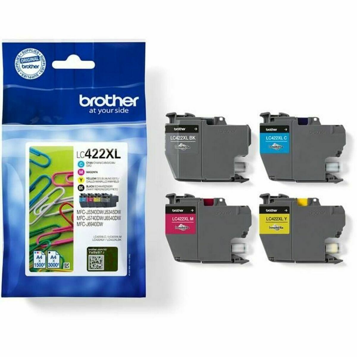BROTHER LC422XL HY Value BP Ink Cartridge For BH19M/B Compatible with MFC-J5340DW MFC-J5740DW MFC-J6540DW MFC-J6940DW 3000/1500 p