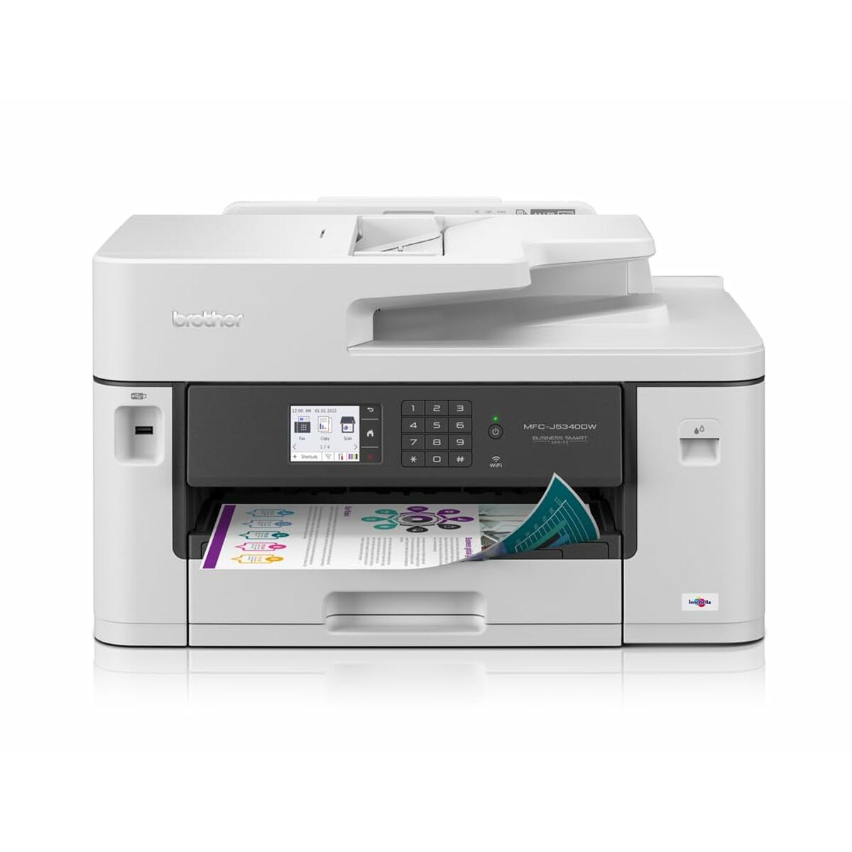 BROTHER MFCJ5340DWE A3 ECOPRO Inkjet Multifunction Printer 4in1 28/21ppm 1200x4800dpi