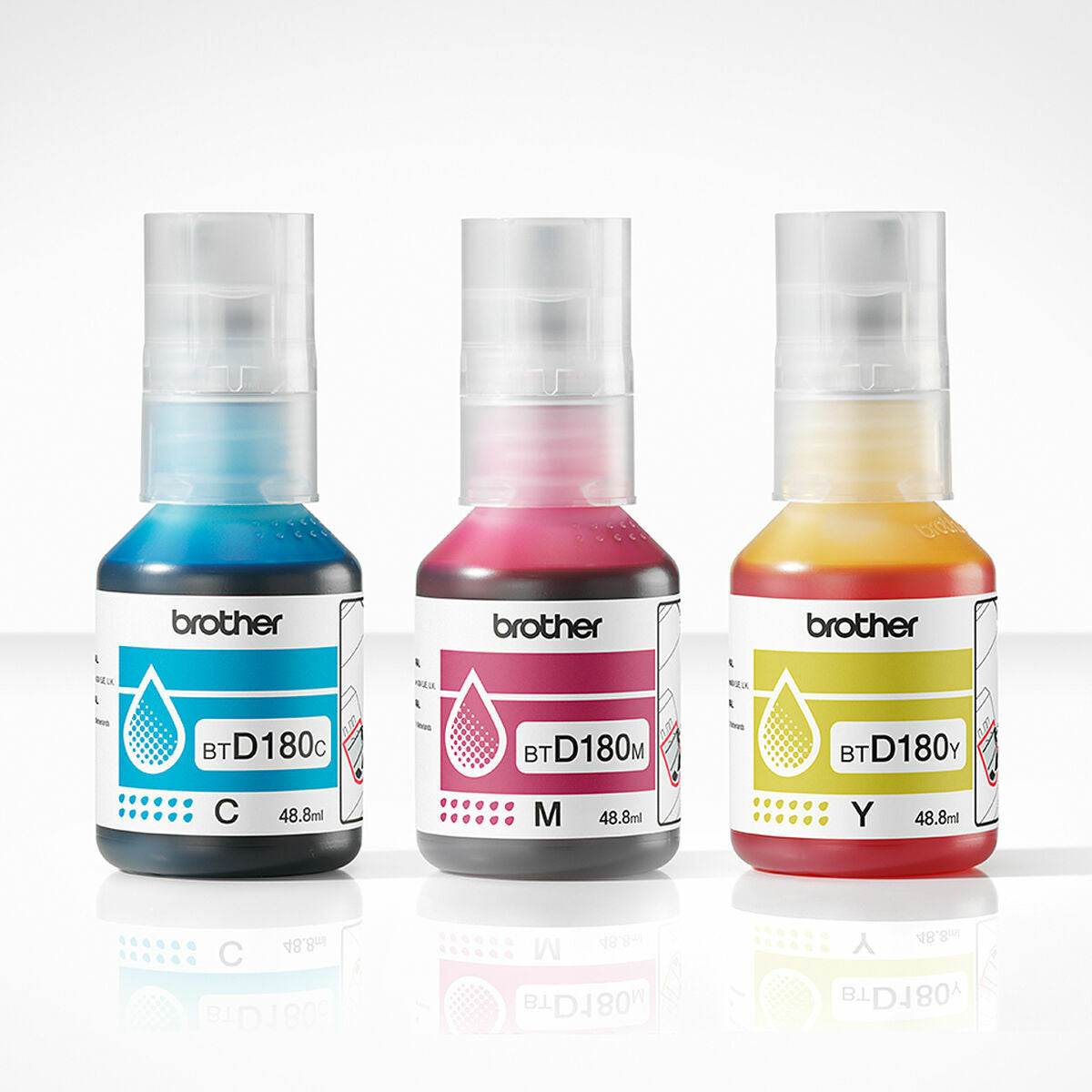BROTHER CMY value pack ink 3 bottles yield up to 5.000 pages each