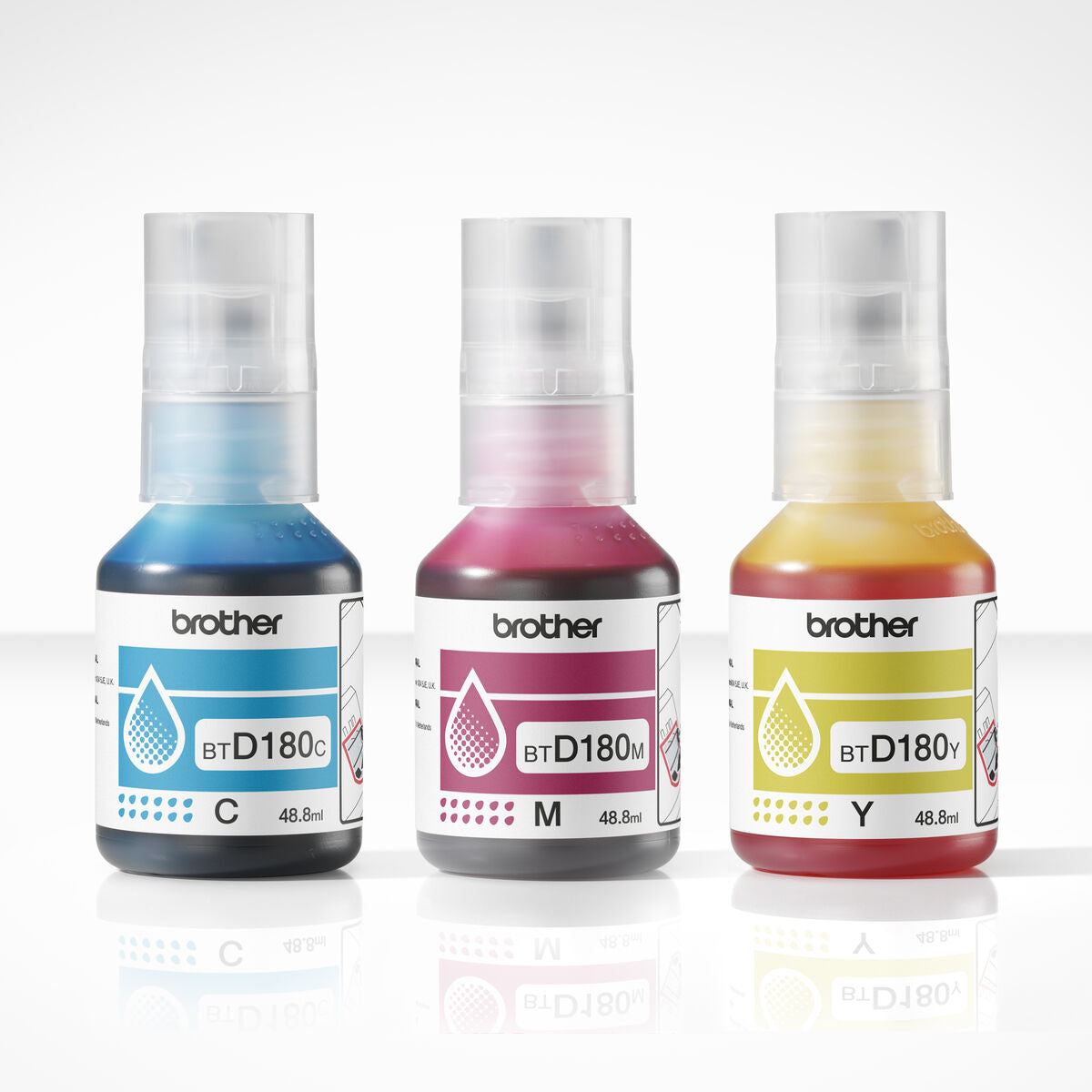 BROTHER CMY value pack ink 3 bottles yield up to 5.000 pages each