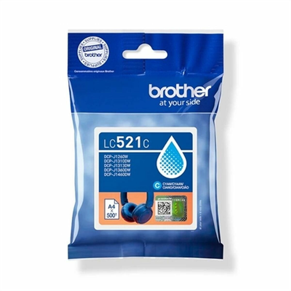 BROTHER Cyan ink cartridge yield up to 500 pages