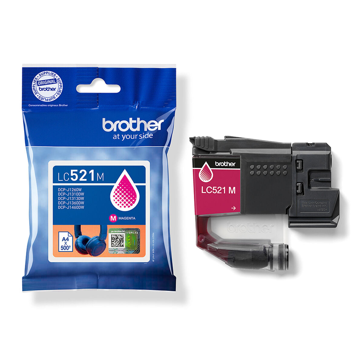 BROTHER Magenta ink cartridge yield up to 500 pages