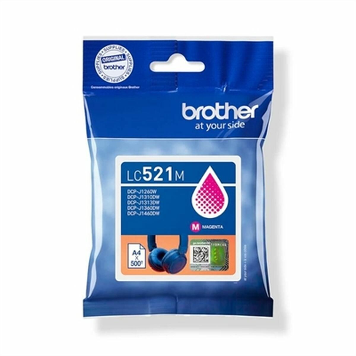 BROTHER Magenta ink cartridge yield up to 500 pages