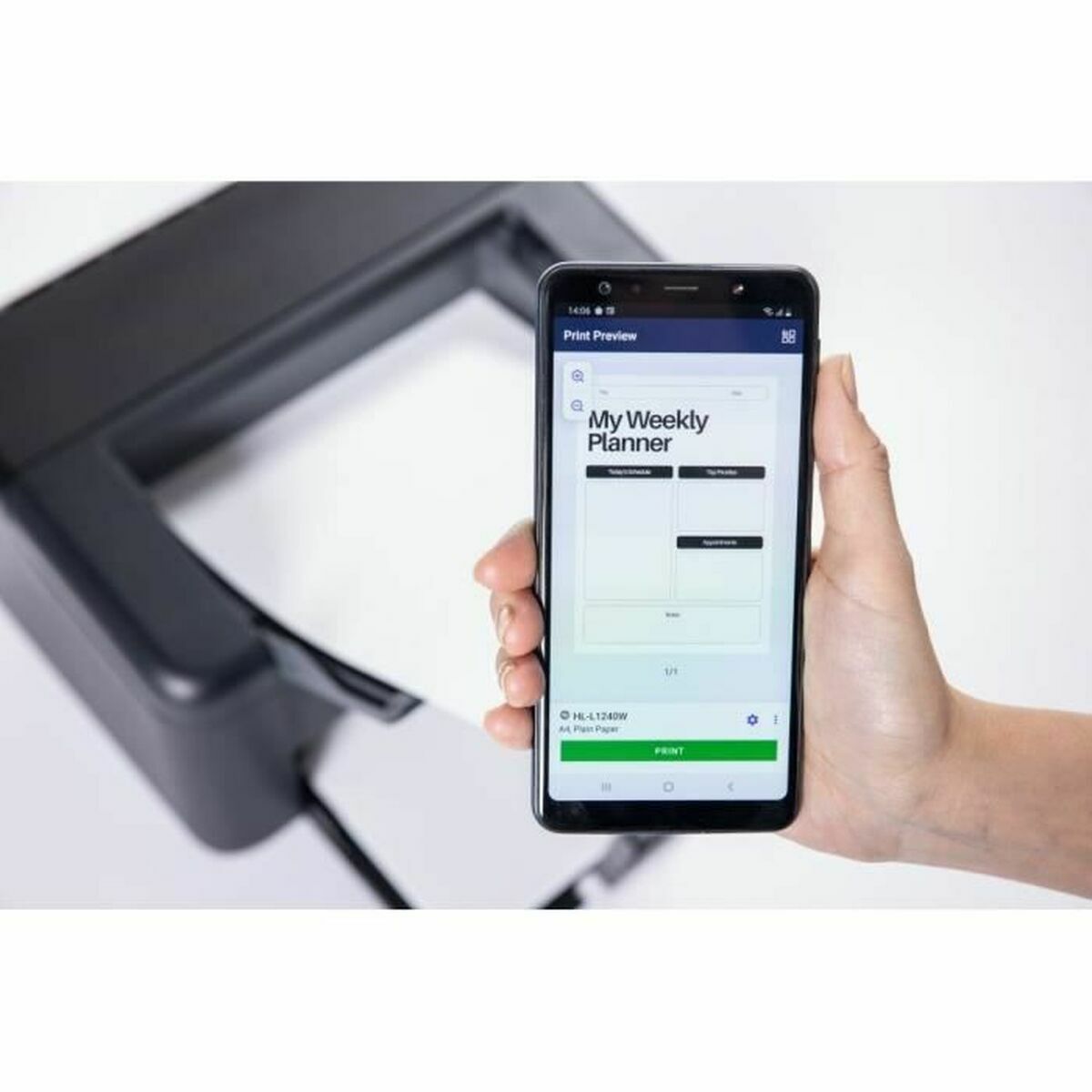 BROTHER Compact Mono Laser Singlefunction Printer 20ppm with Wi-Fi
