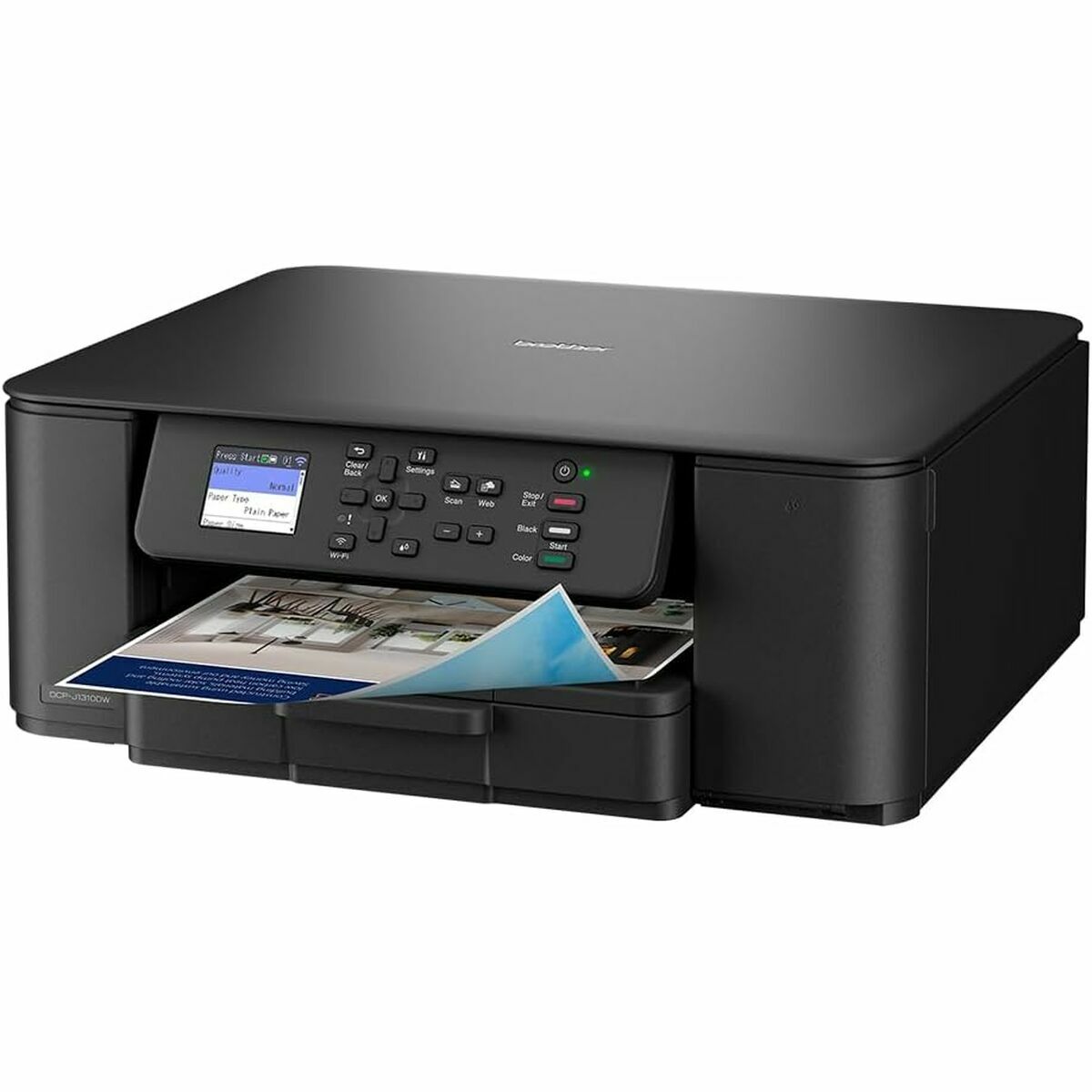 BROTHER DCP-J1310DW Compact 3-in-1 wireless inkjet printer with duplex print 16ppm