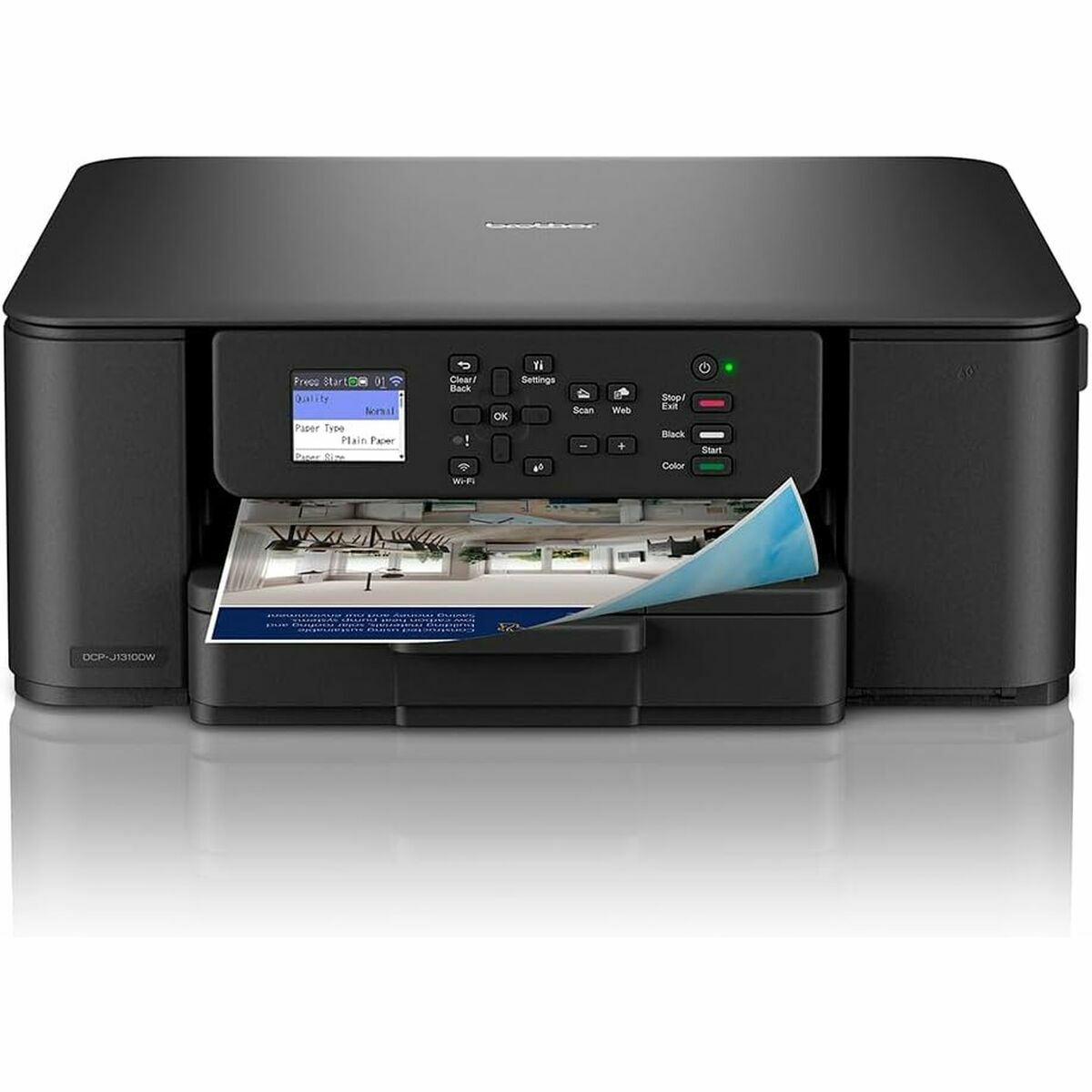 BROTHER DCP-J1310DW Compact 3-in-1 wireless inkjet printer with duplex print 16ppm