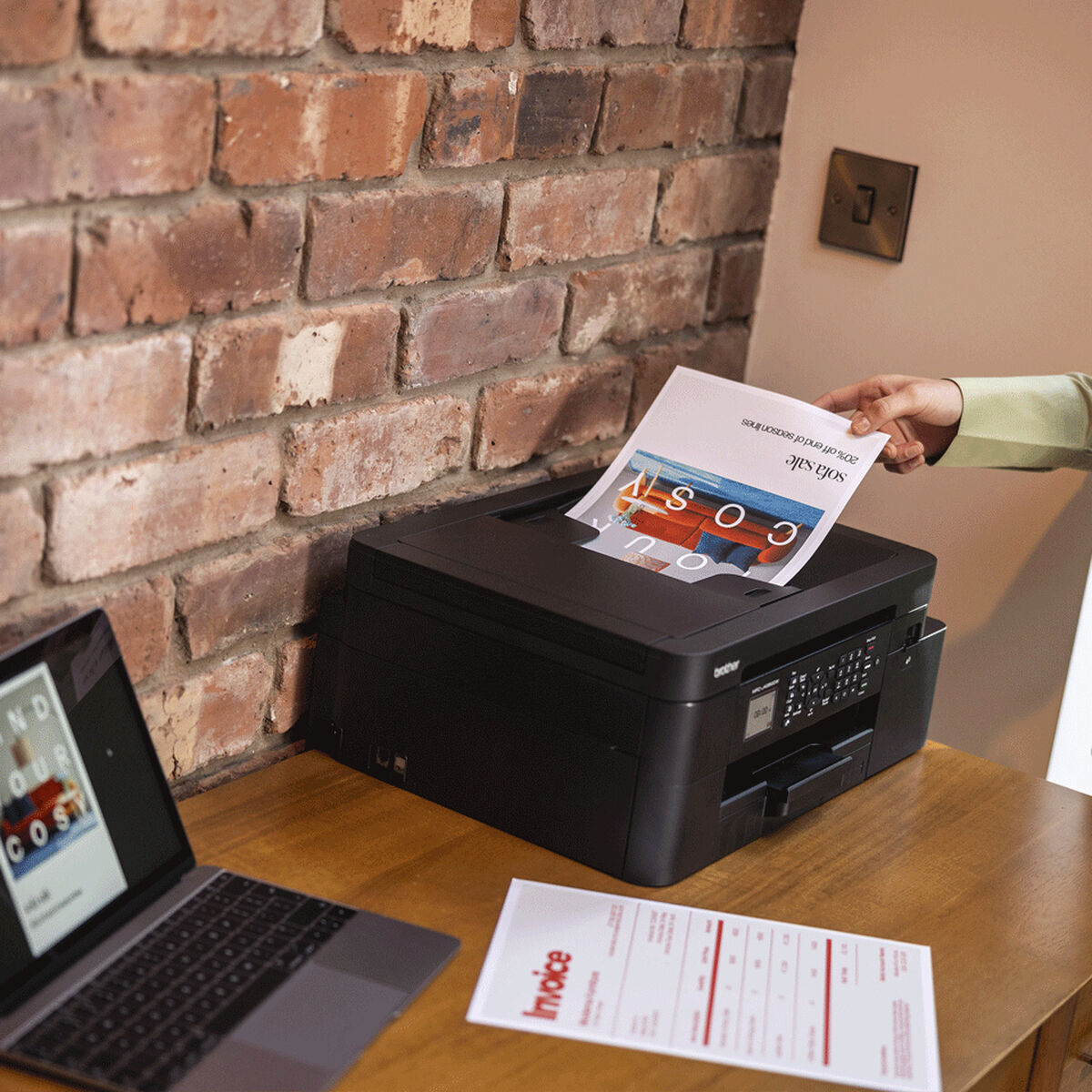 BROTHER MFC-J4350DW Compact all-in-one wireless business ink printer with ADF 20ppm