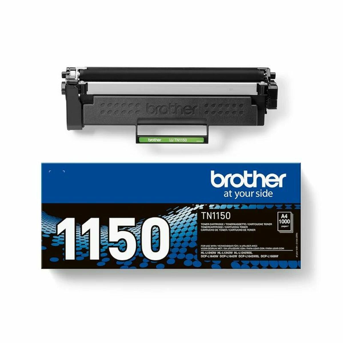 BROTHER TN1150 Toner noir capacité jusquà 1 000 pages pour HL-L1240W / HL-L1242W / DCP-L1640W / DCP-L1642W / DCP-L1660W