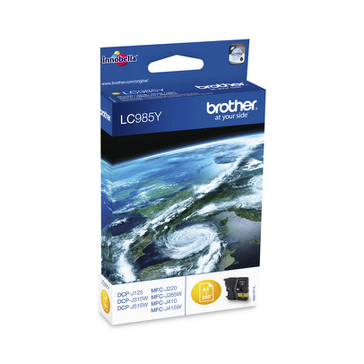 BROTHER LC-985 cartouche encre jaune 260 pages 1-pack blister sans alarme