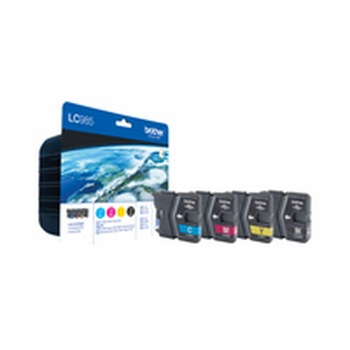 BROTHER LC-985 cartouche d encre noir et tricolore capacité standard nr: 300 pages, cl: 260 pages 4-pack blister sans alarme