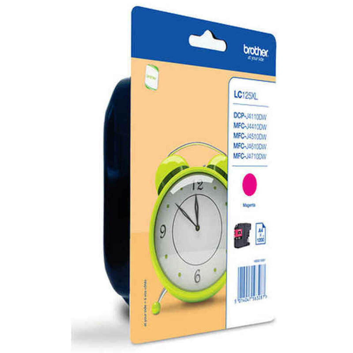 BROTHER LC-125XL cartouche dencre magenta haute capacité 1.200 pages 1-pack blister sans alarme