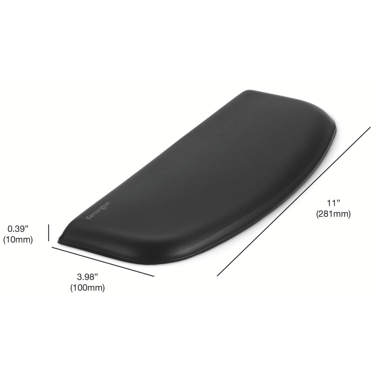 ErgoSoft Wrist Rest Flat Cmpct Kybrd Blk