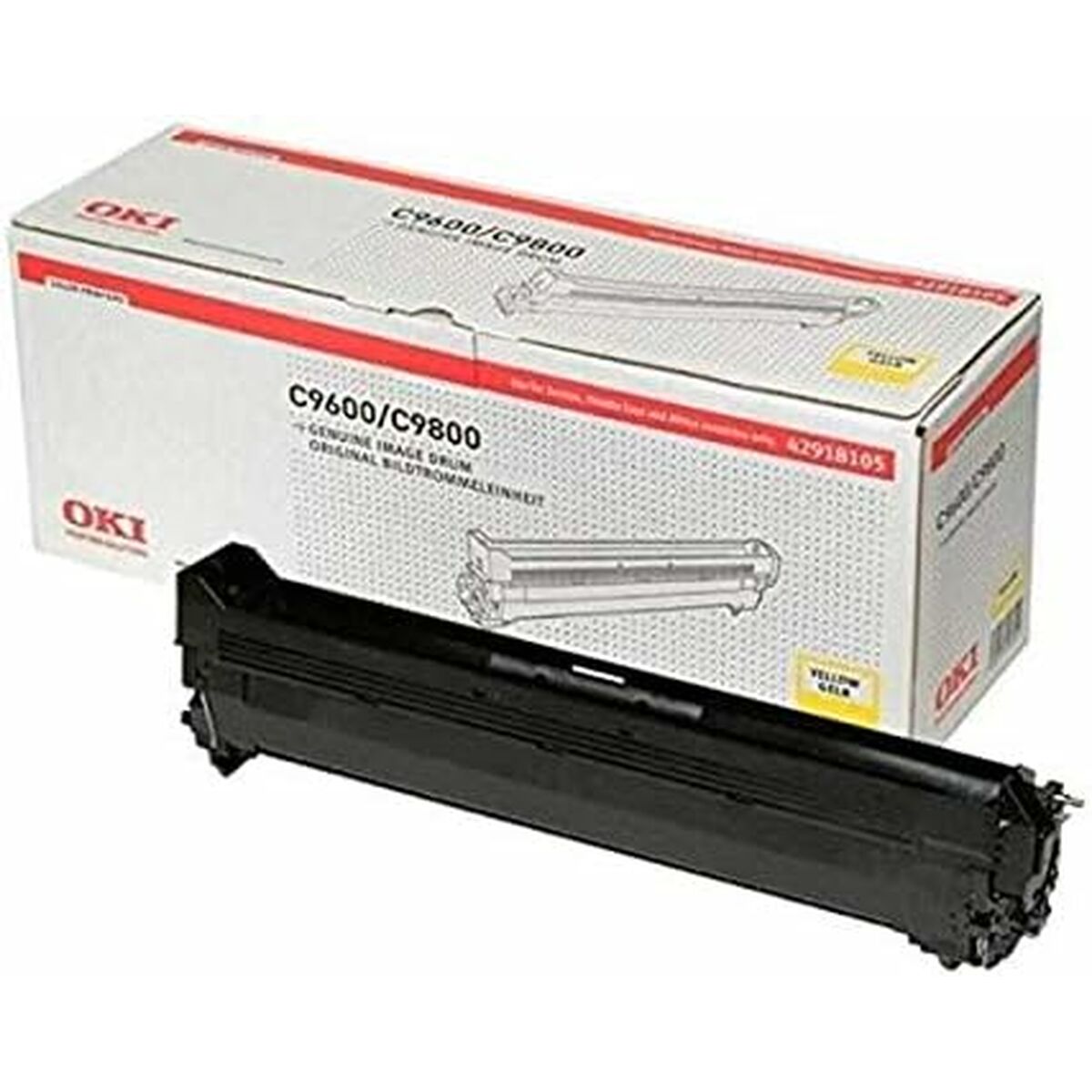 OKI C9600, C9650, C9800, C9850 tambour jaune capacité standard 30.000 pages pack de 1
