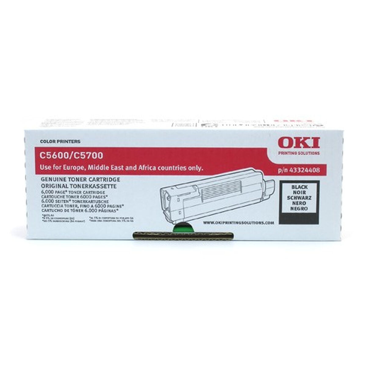 OKI C5600, C5700 cartouche de toner noir capacité standard 6.000 pages pack de 1