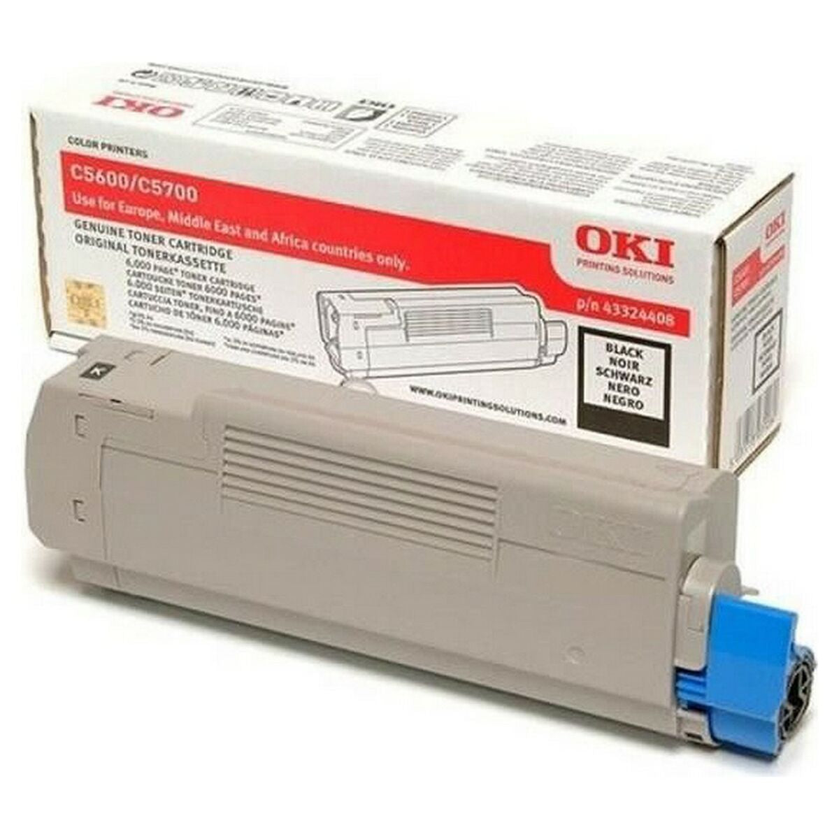 OKI C5600, C5700 cartouche de toner noir capacité standard 6.000 pages pack de 1