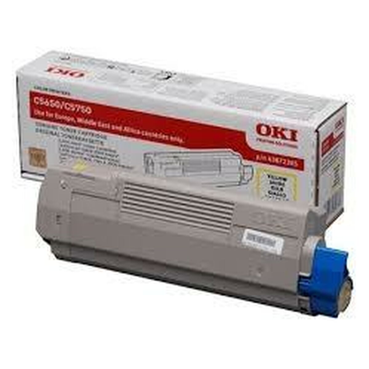 OKI C5650, C5750 cartouche de toner jaune capacité standard 2.000 pages pack de 1