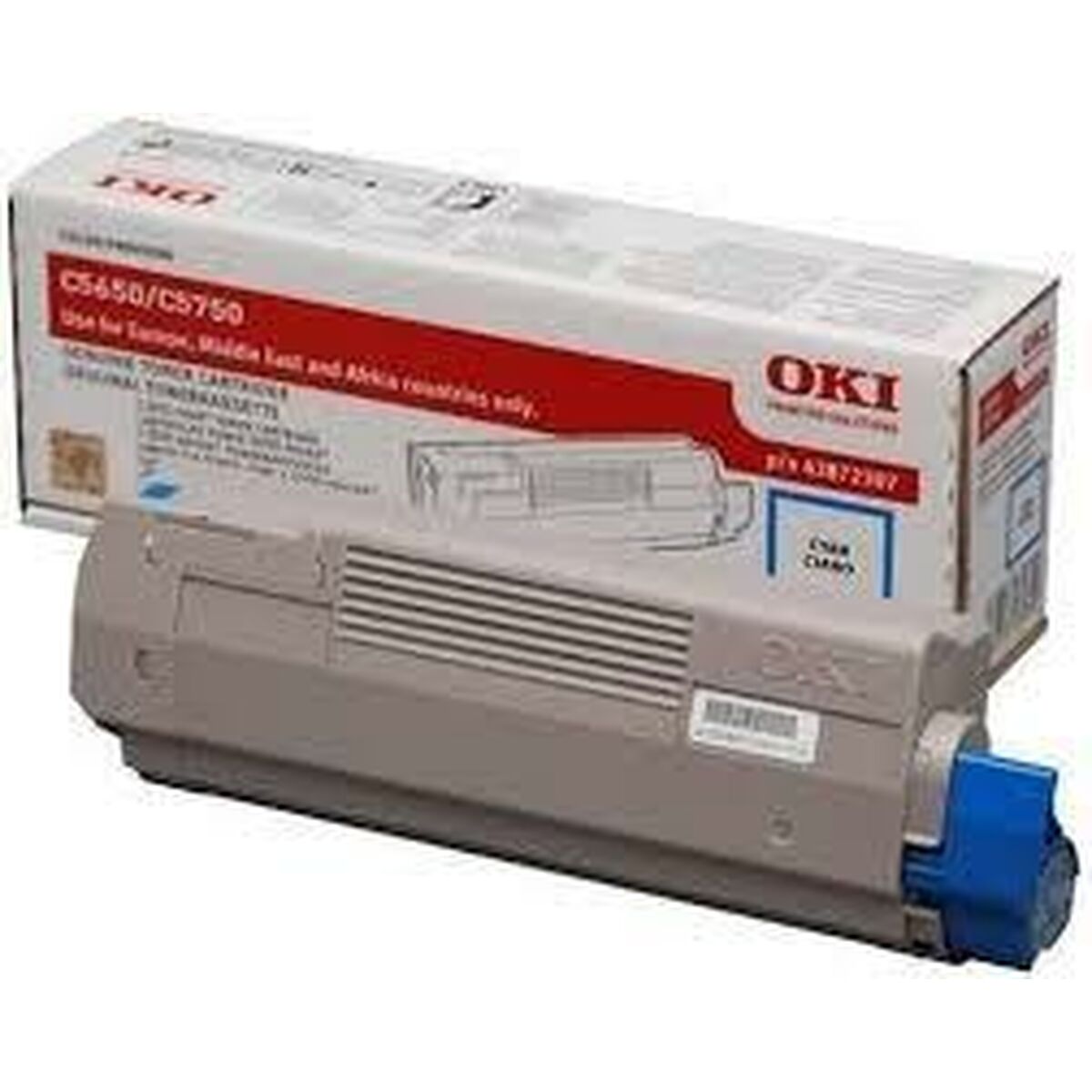 OKI C5650, C5750 cartouche de toner cyan capacité standard 2.000 pages pack de 1
