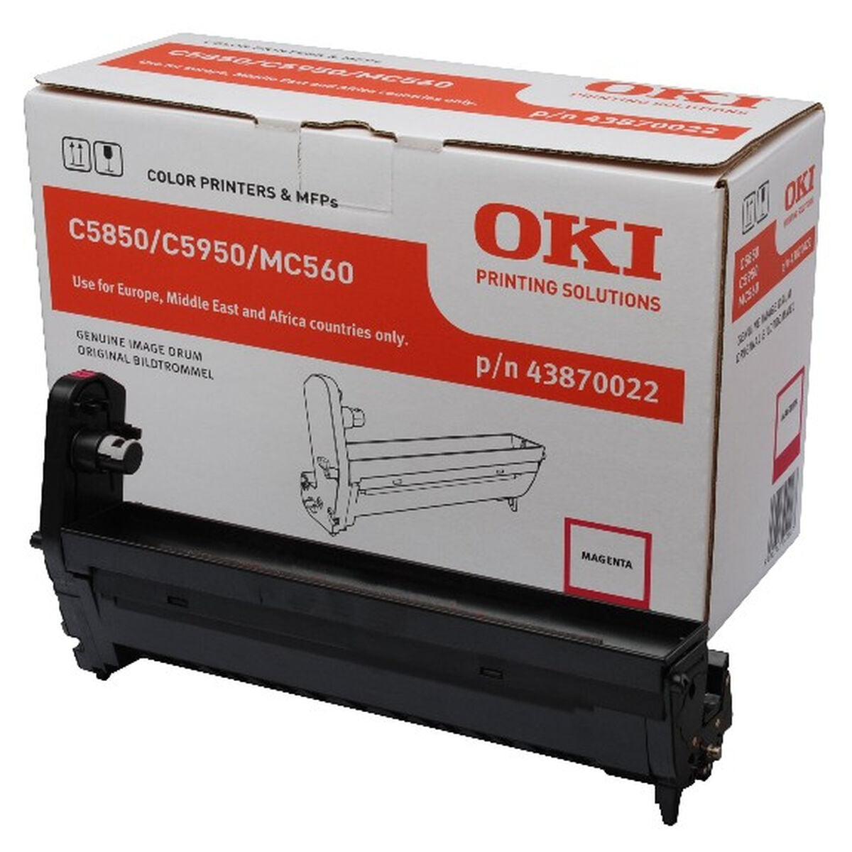 OKI C5850, C5950 tambour magenta capacité standard 20.000 pages pack de 1