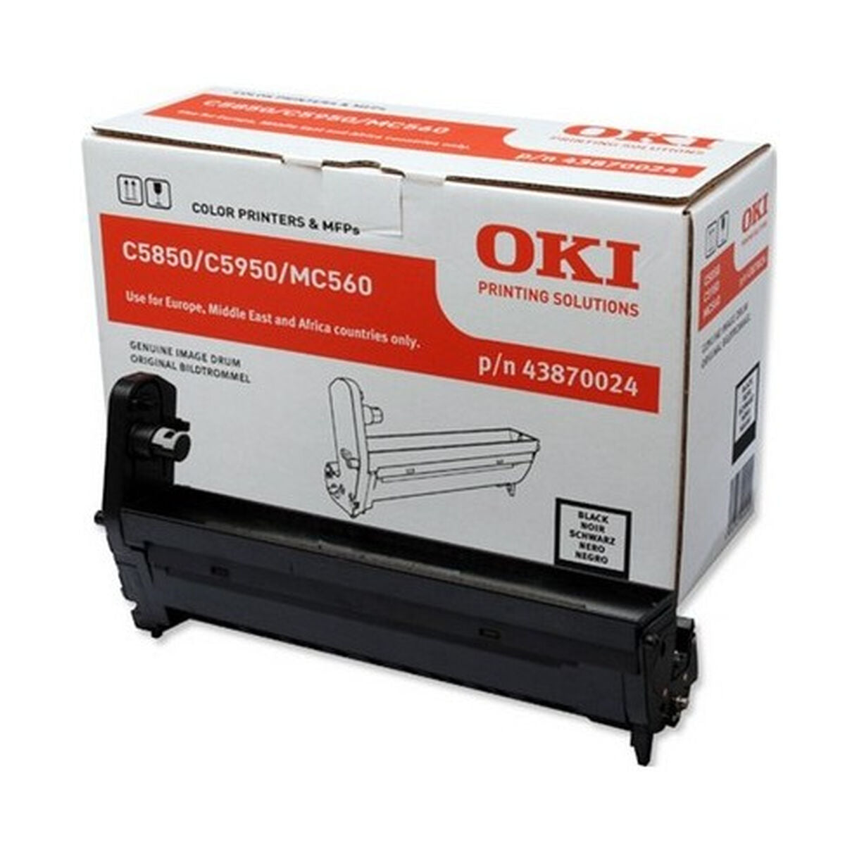 OKI C5850, C5950 tambour noir capacité standard 20.000 pages pack de 1