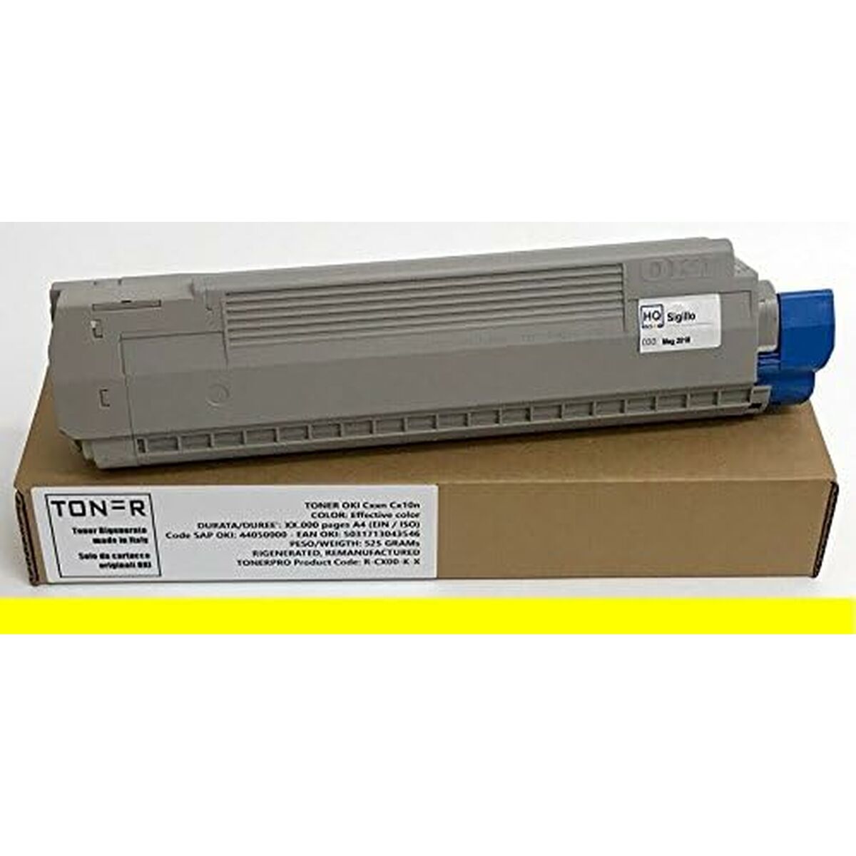 OKI C810, C830 cartouche de toner jaune capacité standard 8.000 pages pack de 1