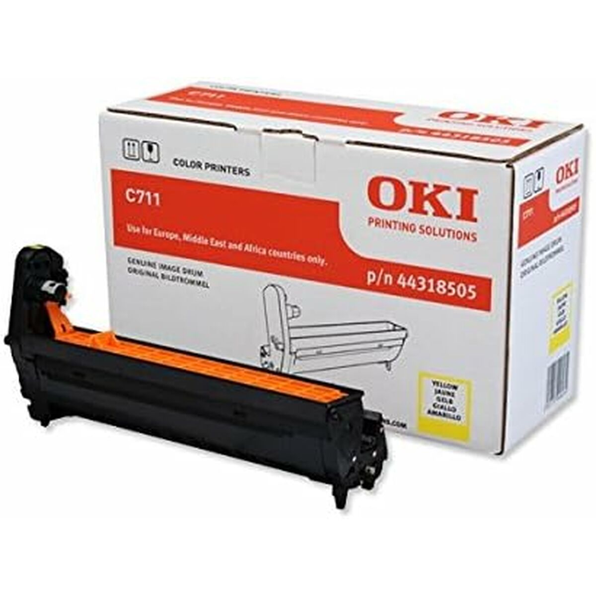 OKI C711 cartouche de tambour jaune capacité standard 20.000 pages pack de 1