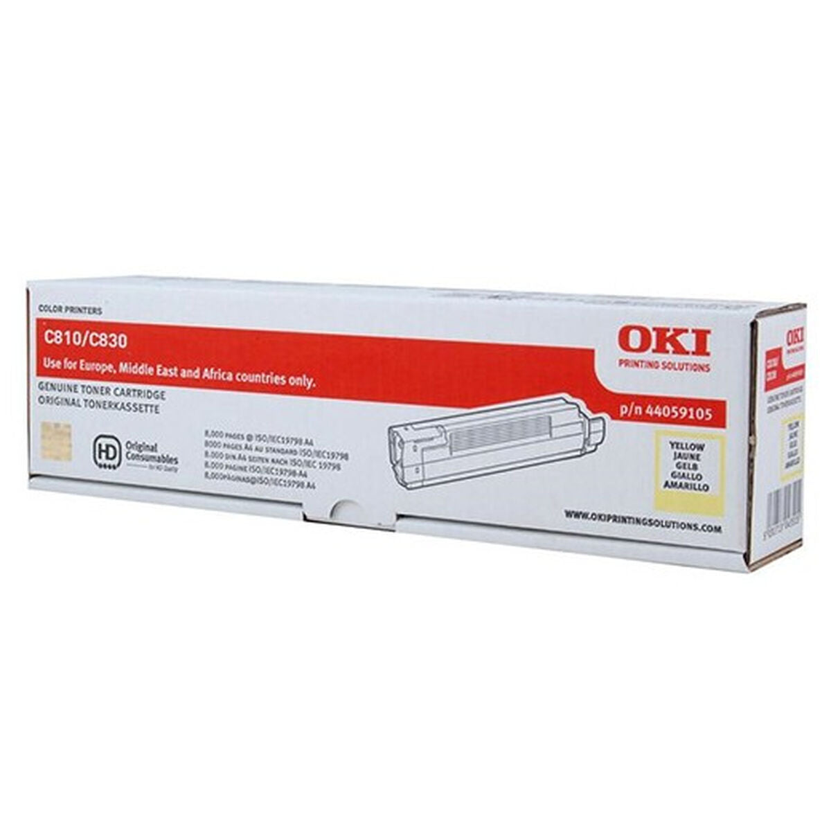 OKI MC851/MC861 toner magenta capacité standard 7.300 pages pack de 1
